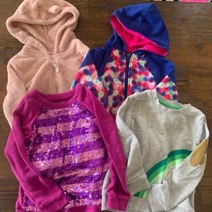 ❤️ Girls sweatshirt bundle! ❤️ size 4/5